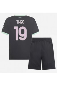 Fotbalové Dres AC Milan Theo Hernandez #19 Dětské Třetí Oblečení 2024-25 Krátký Rukáv (+ trenýrky)